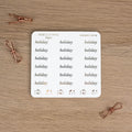 HOLIDAY - FOILED SCRIPT STICKERS - Rebecca Yates