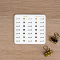 WORK - FOILED SCRIPT STICKERS - Rebecca Yates