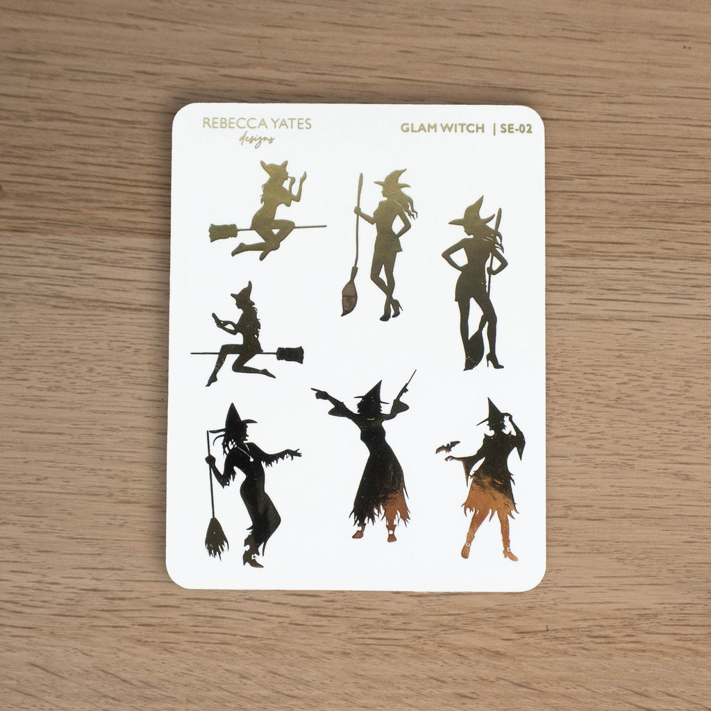 GLAM WITCH - FOILED PLANNER STICKERS - Rebecca Yates