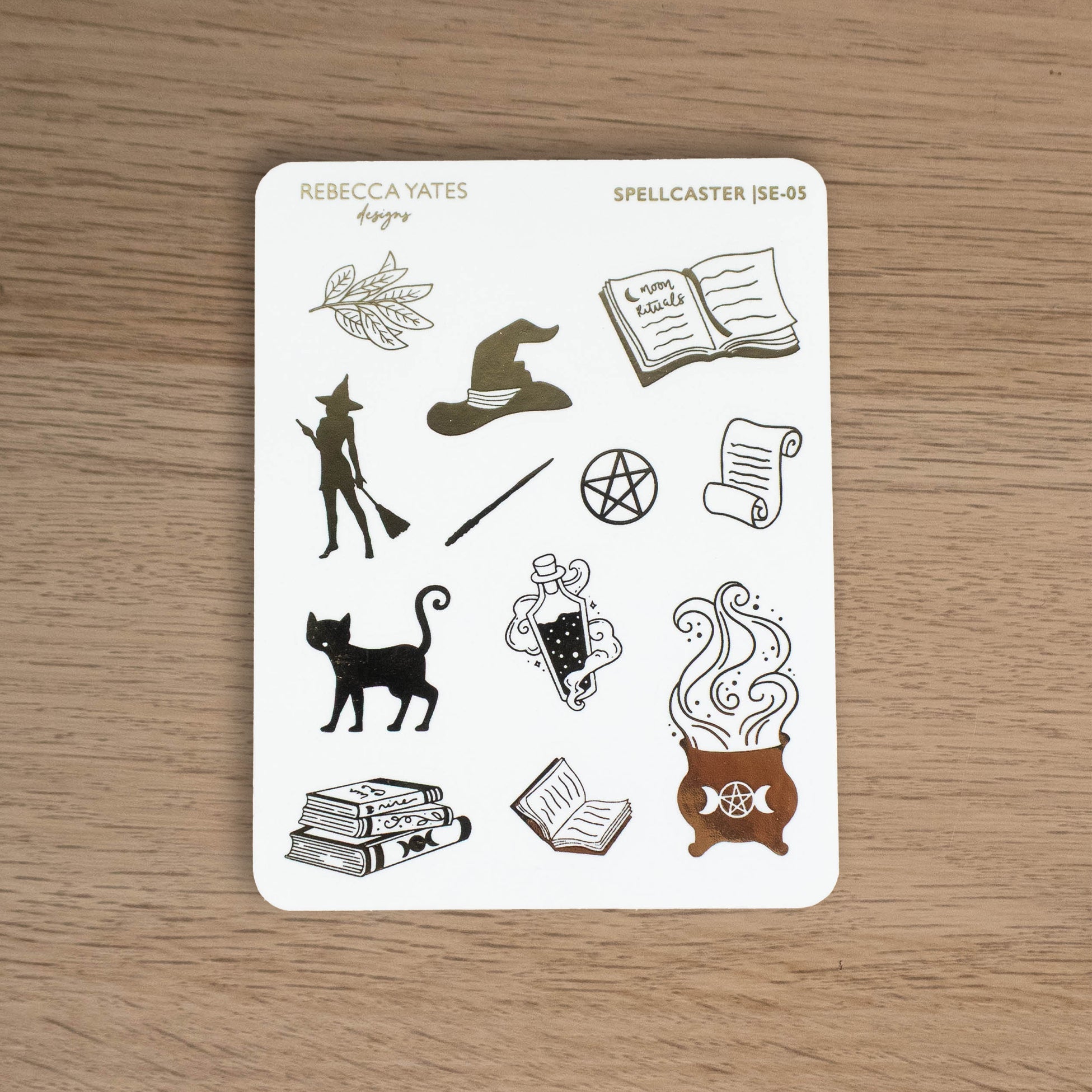 SPELLCASTER - FOILED PLANNER STICKERS - Rebecca Yates