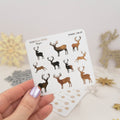 WINTER STAGS - FOILED PLANNER STICKERS - Rebecca Yates