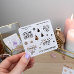 CHRISTMAS WISHES  - FOILED PLANNER STICKERS