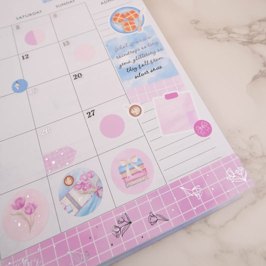 SILVER LININGS CIRCLES - PLANNER STICKER SHEET