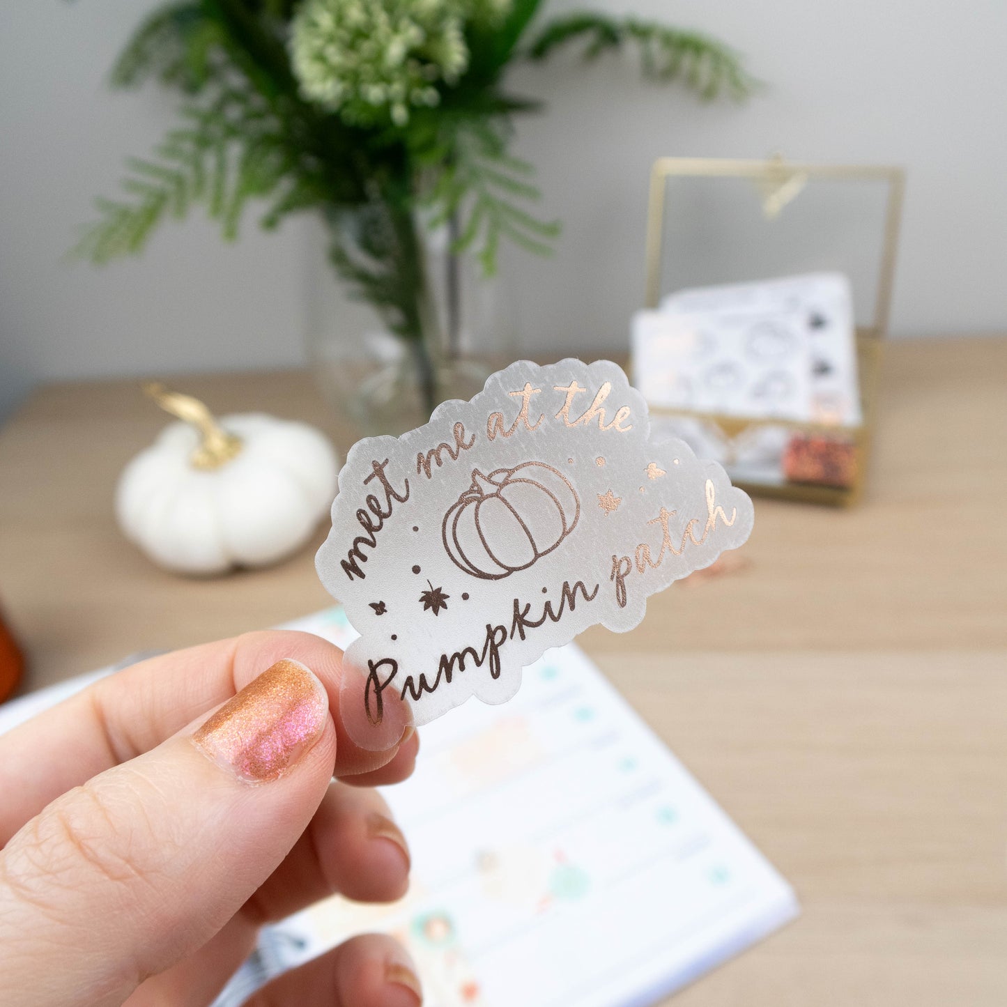 MEET ME AT THE PUMPKIN PATCH - SINGLE STICKER