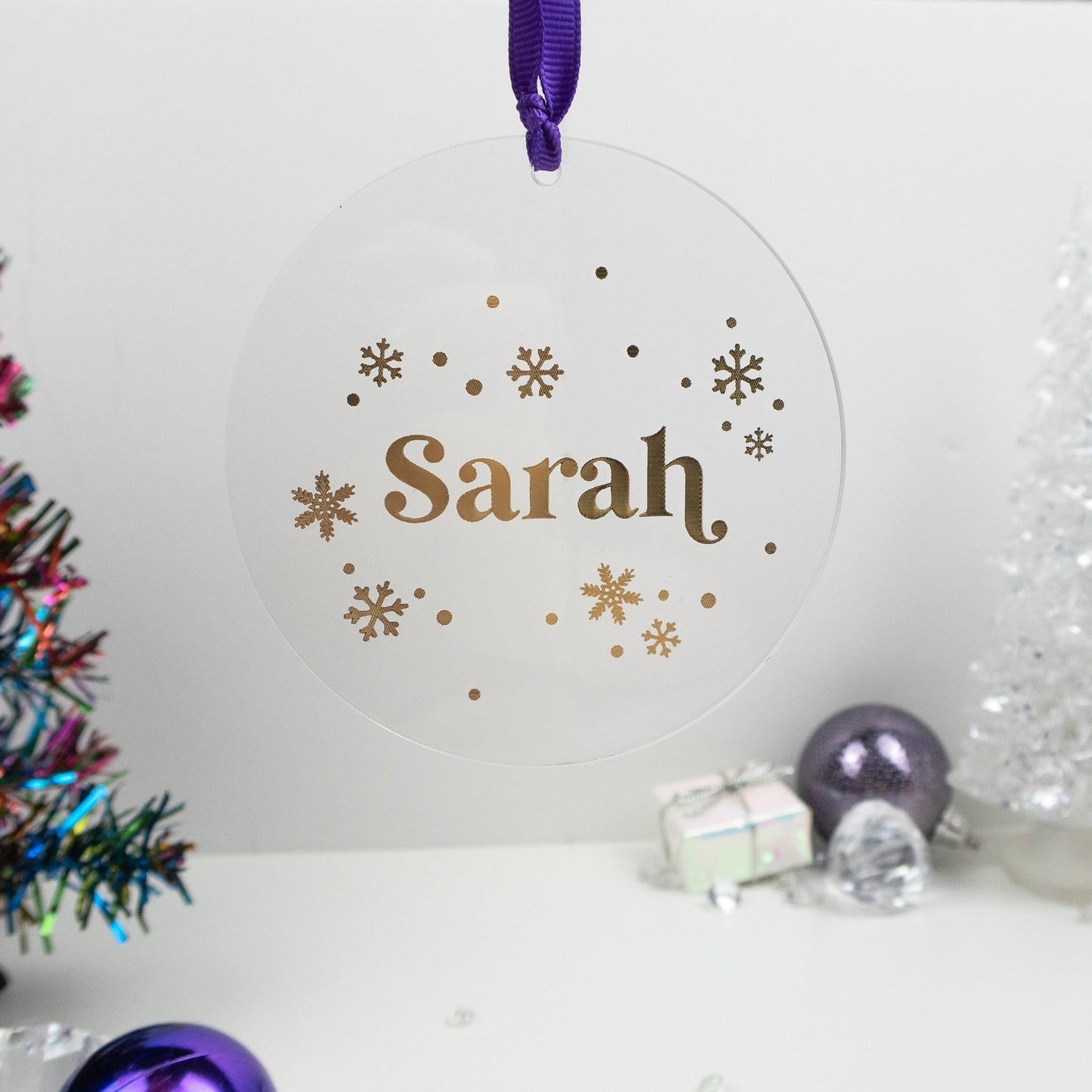 PERSONALISED SNOWFLAKE DECORATION