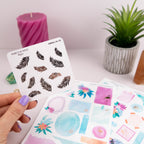 FERNS - FOILED STICKER SHEET - Rebecca Yates