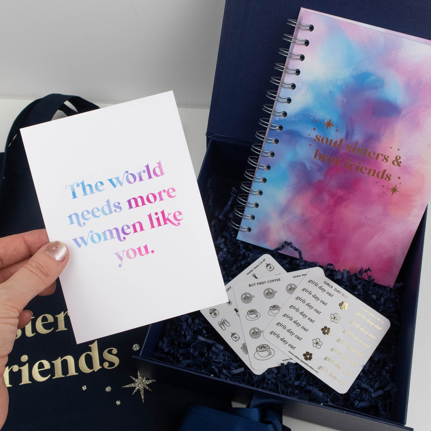 BEST FRIENDS PERSONALISED JOURNAL & TOTE GIFT SET