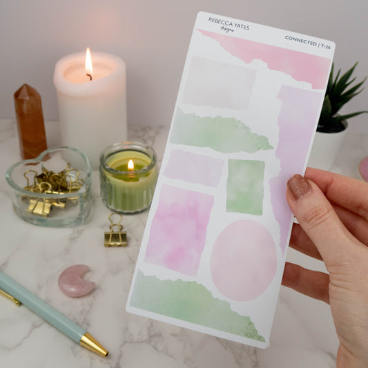 CONNECTED TORN PAPER SAMPLERS - STICKER SHEET