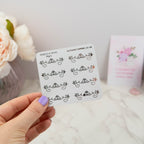 AUTUMN TOPPER - FOILED STICKER SHEET - Rebecca Yates