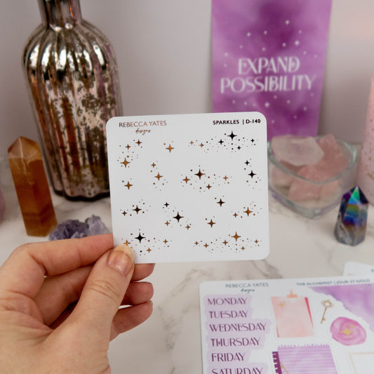 SPARKLES - FOILED STICKER SHEET