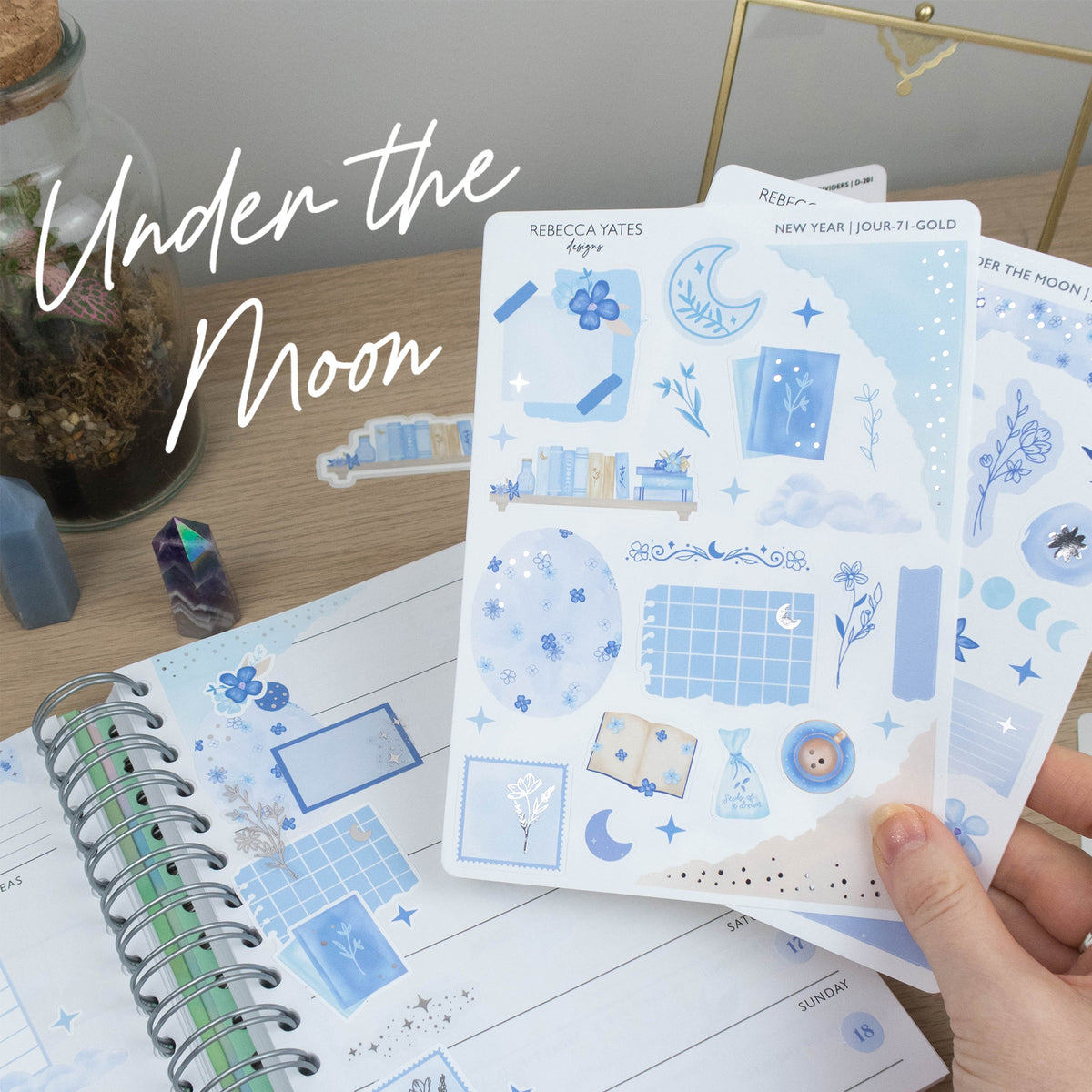 UNDER THE MOON - BIG CREATIVE STICKER BUNDLE - Rebecca Yates
