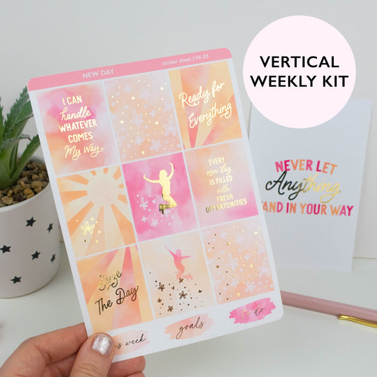 NEW DAY - VERTICAL PLANNER WEEKLY KIT