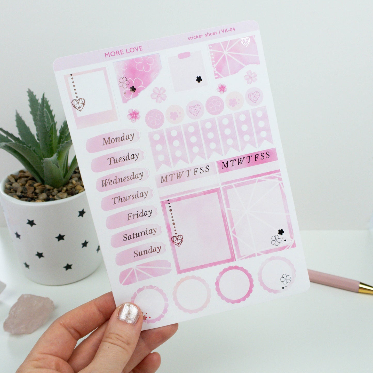 MORE LOVE - VERTICAL PLANNER WEEKLY KIT