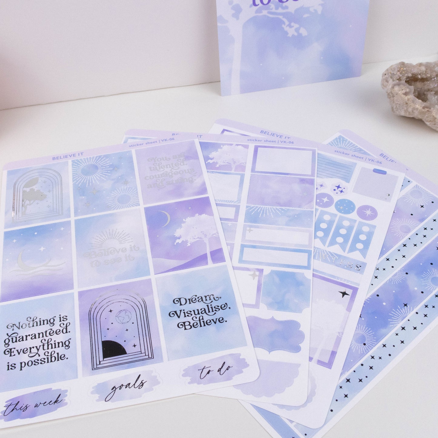 BELIEVE IT - VERTICAL PLANNER WEEKLY KIT