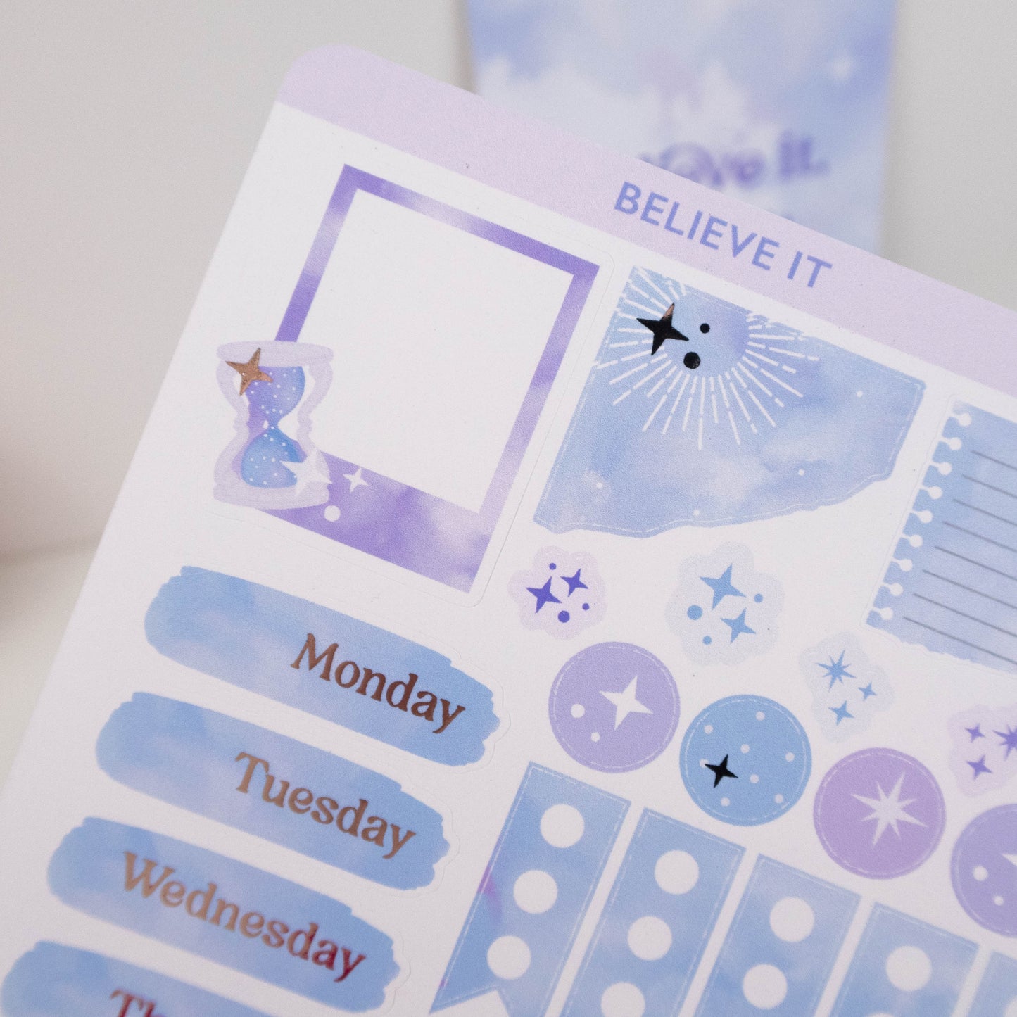 BELIEVE IT - VERTICAL PLANNER WEEKLY KIT