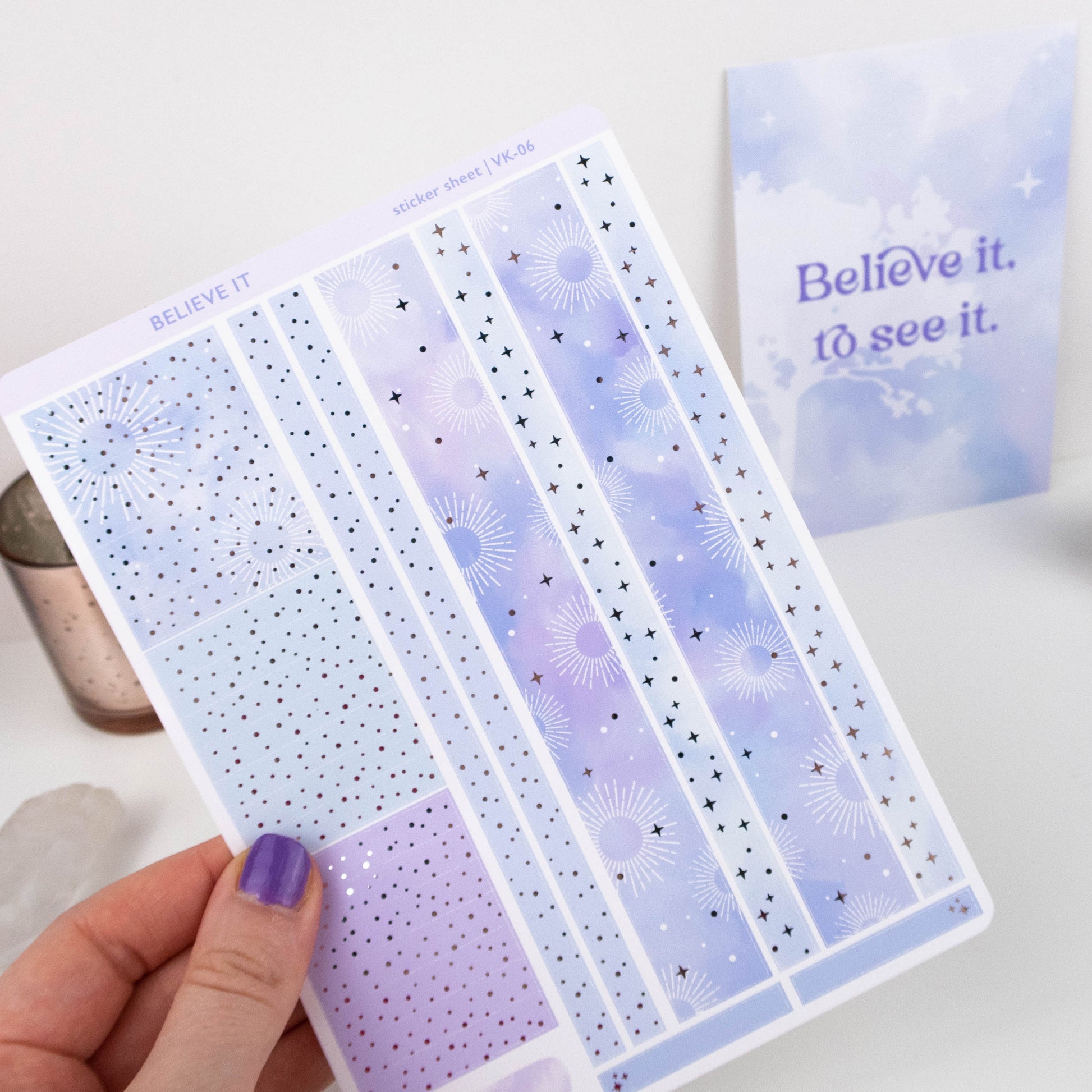 BELIEVE IT - VERTICAL PLANNER WEEKLY KIT - Rebecca Yates
