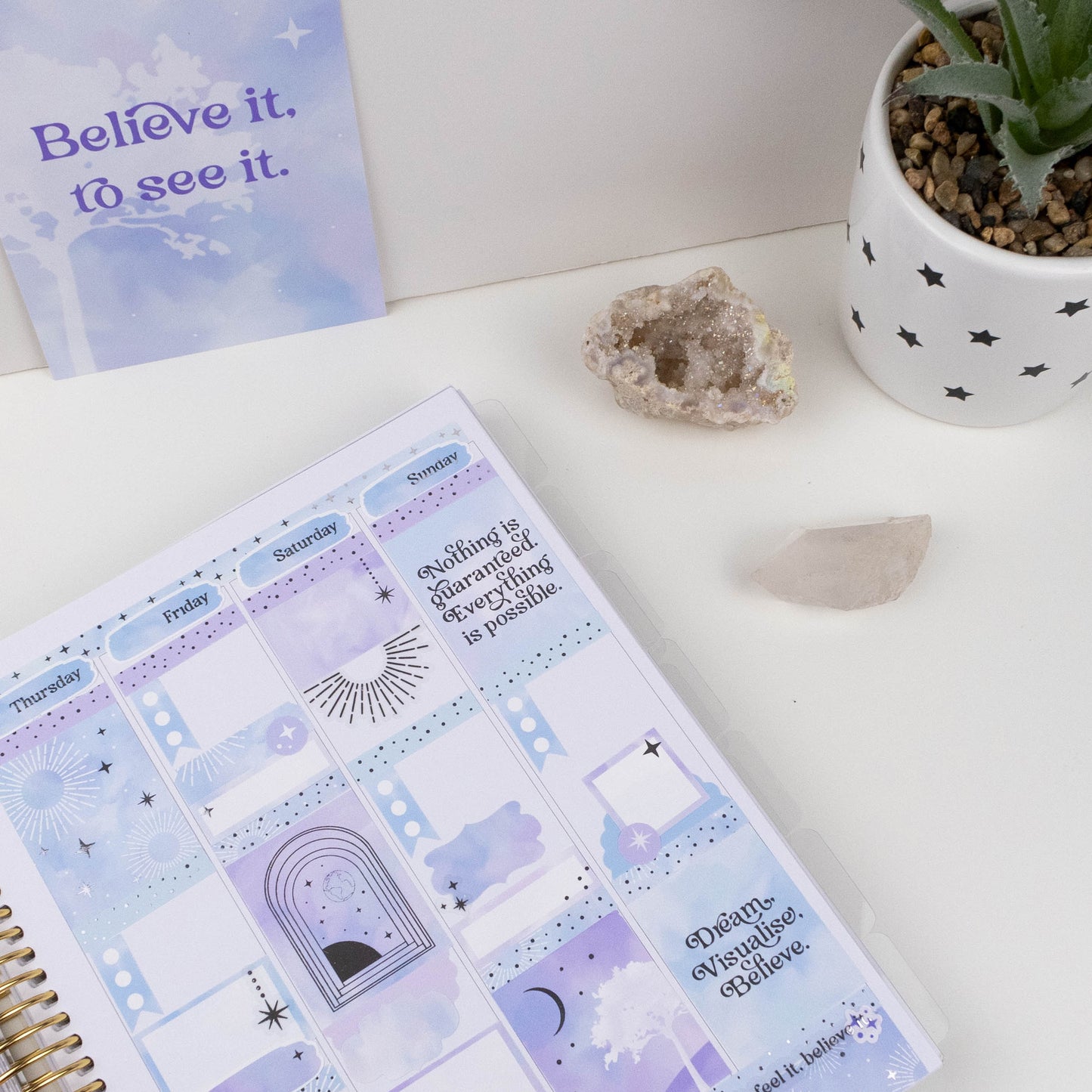 BELIEVE IT - VERTICAL PLANNER WEEKLY KIT