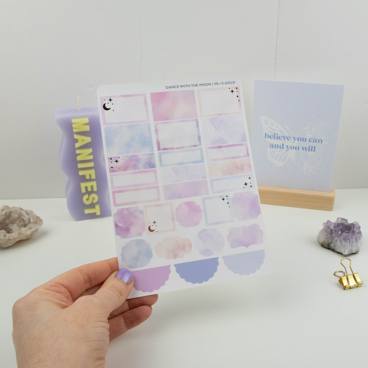 DANCE WITH THE MOON - VERTICAL PLANNER WEEKLY KIT - Rebecca Yates