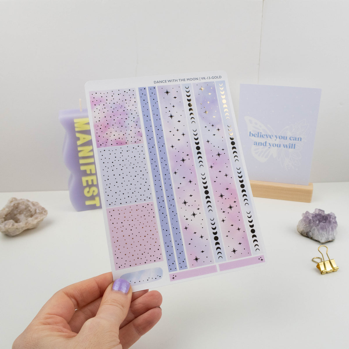 DANCE WITH THE MOON - VERTICAL PLANNER WEEKLY KIT - Rebecca Yates
