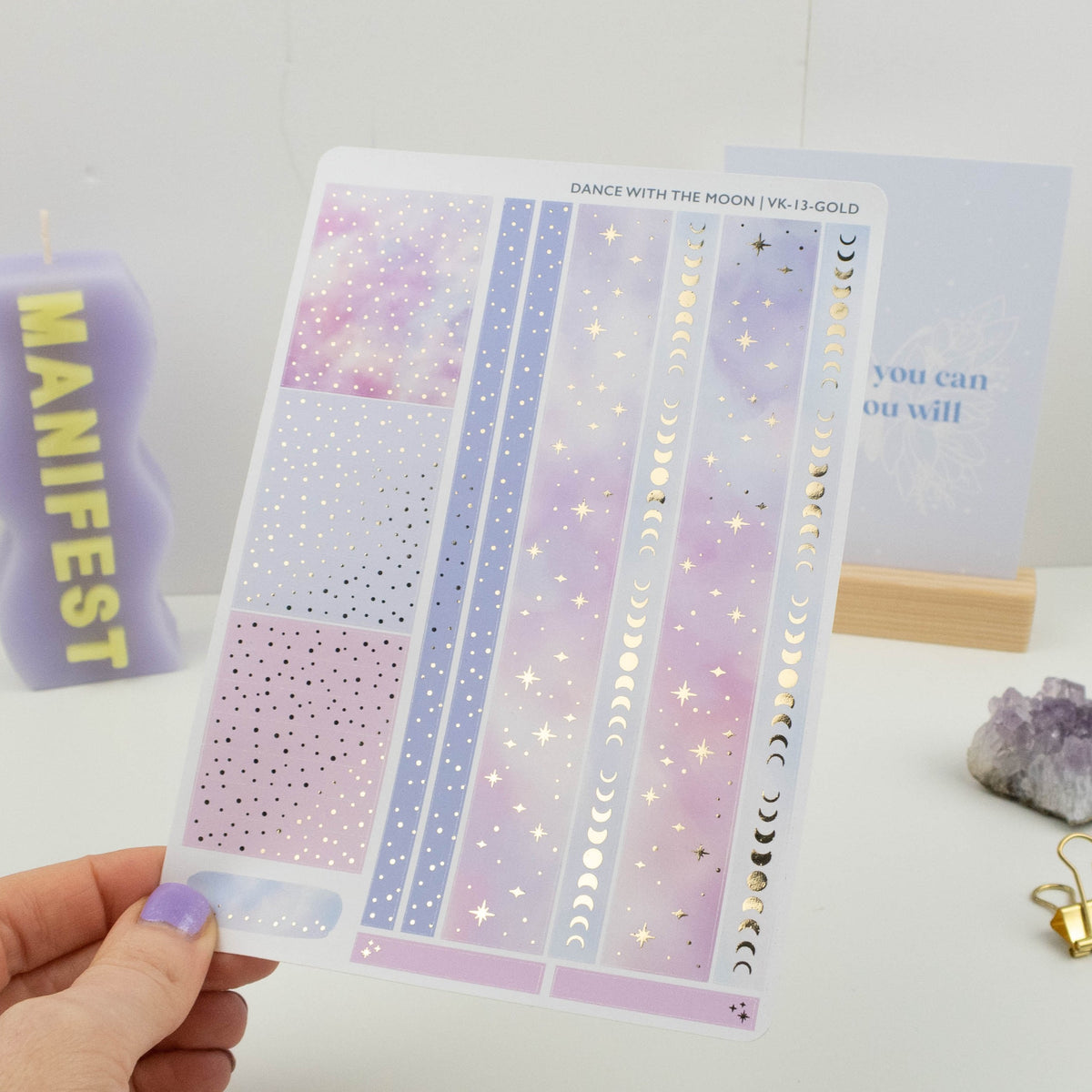 DANCE WITH THE MOON - VERTICAL PLANNER WEEKLY KIT - Rebecca Yates