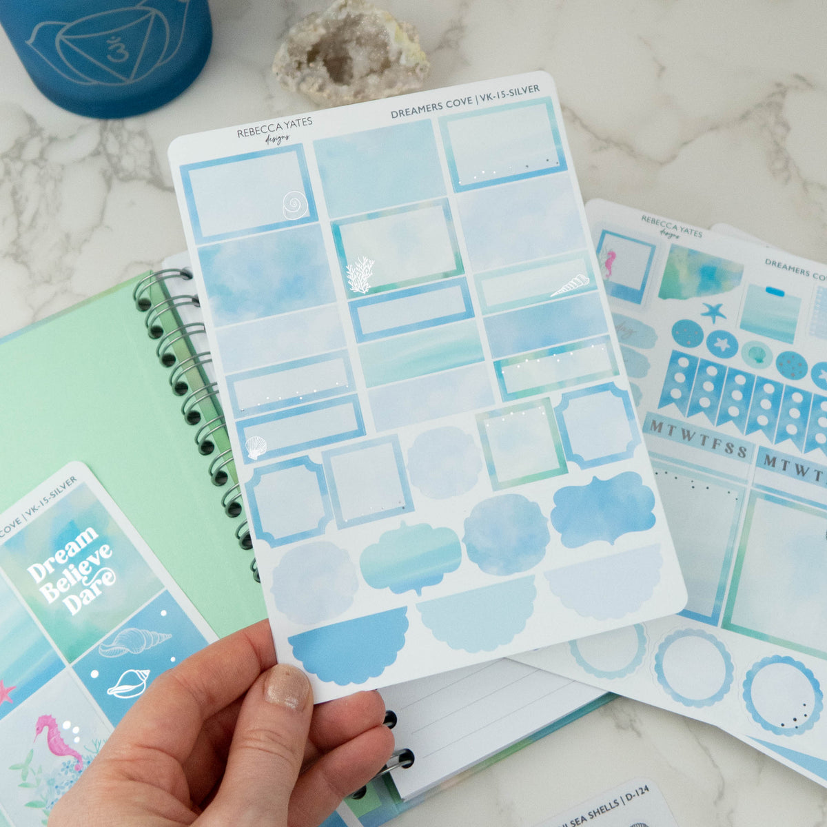 DREAMERS COVE - VERTICAL PLANNER WEEKLY KIT - Rebecca Yates