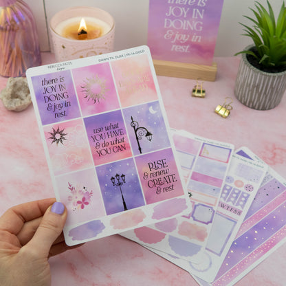 DAWN TIL DUSK - VERTICAL PLANNER WEEKLY KIT