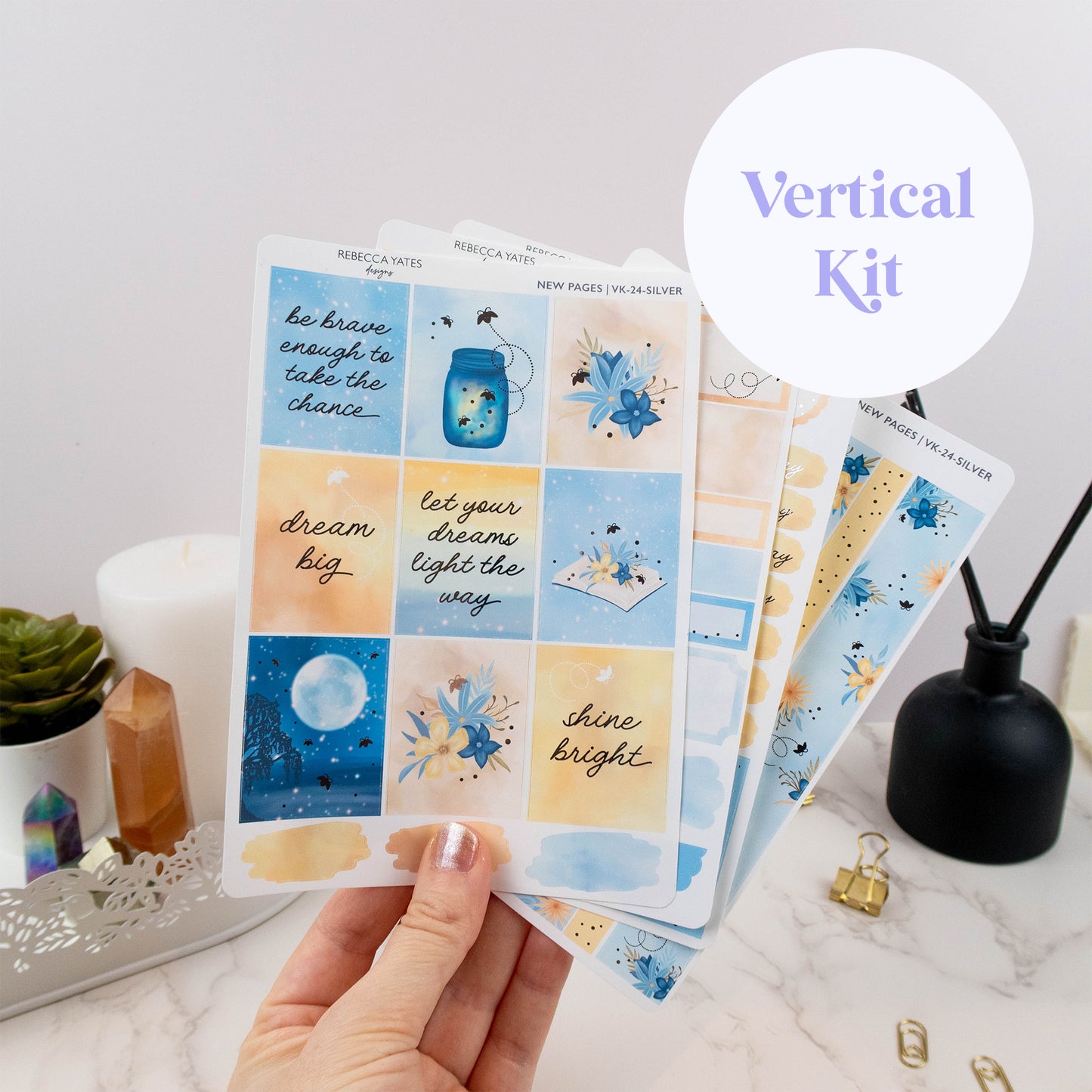 NEW PAGES - VERTICAL PLANNER WEEKLY KIT