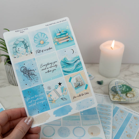 THE DEPTHS - VERTICAL PLANNER WEEKLY KIT - Rebecca Yates