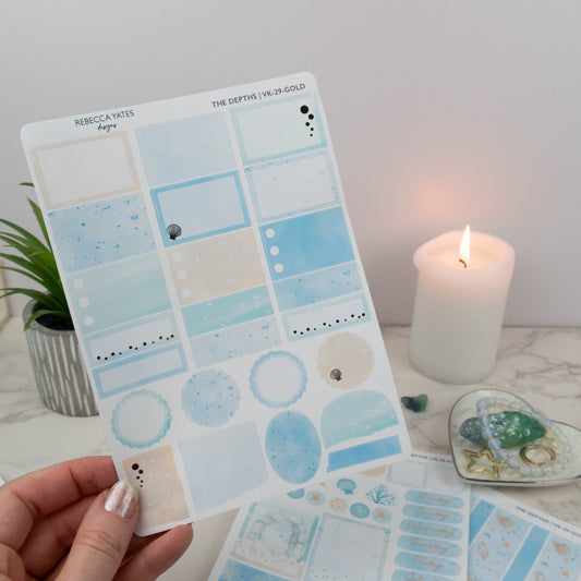 THE DEPTHS - VERTICAL PLANNER WEEKLY KIT