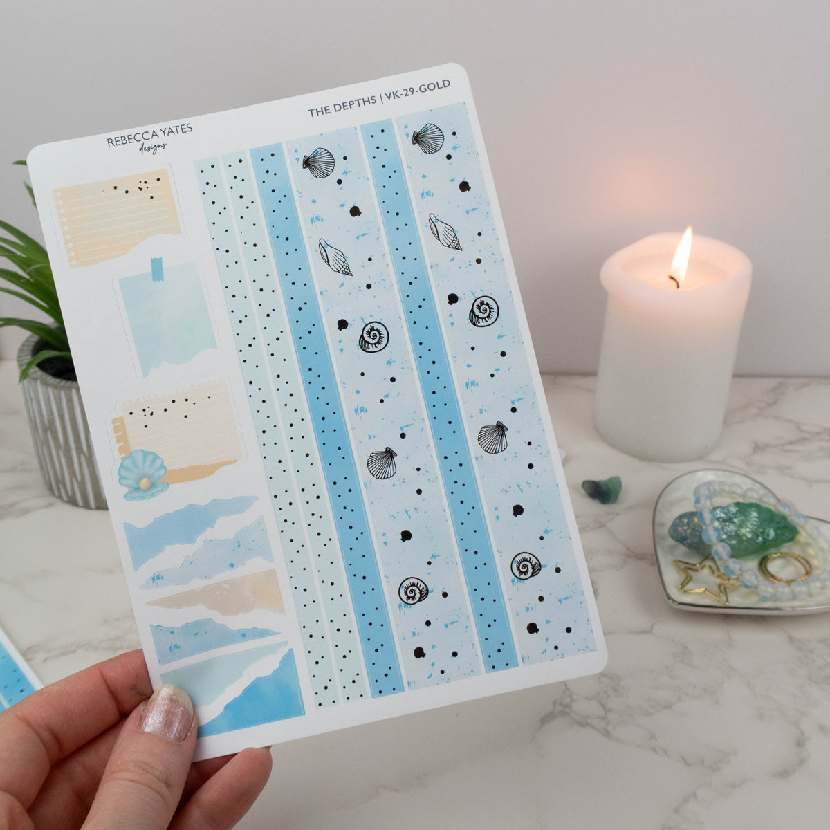 THE DEPTHS - VERTICAL PLANNER WEEKLY KIT - Rebecca Yates