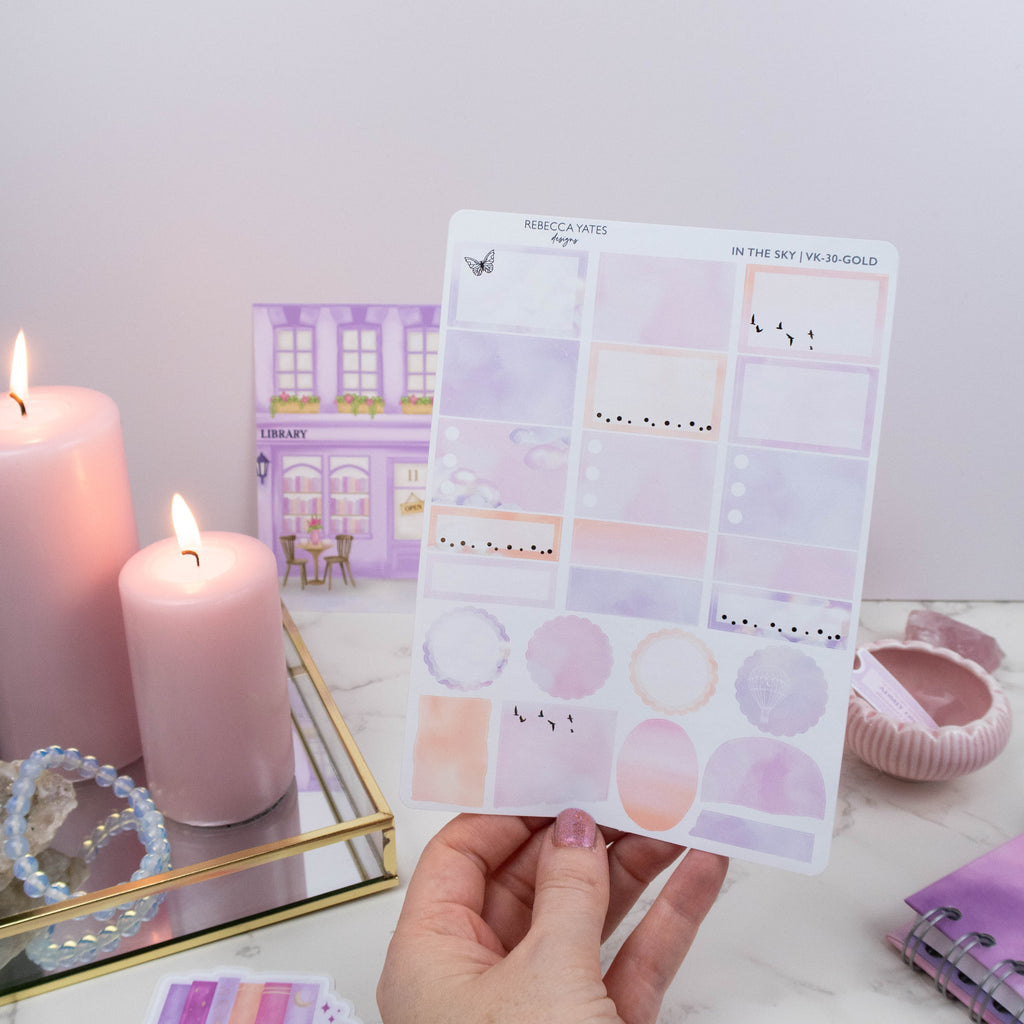 IN THE SKY - VERTICAL PLANNER WEEKLY KIT - Rebecca Yates