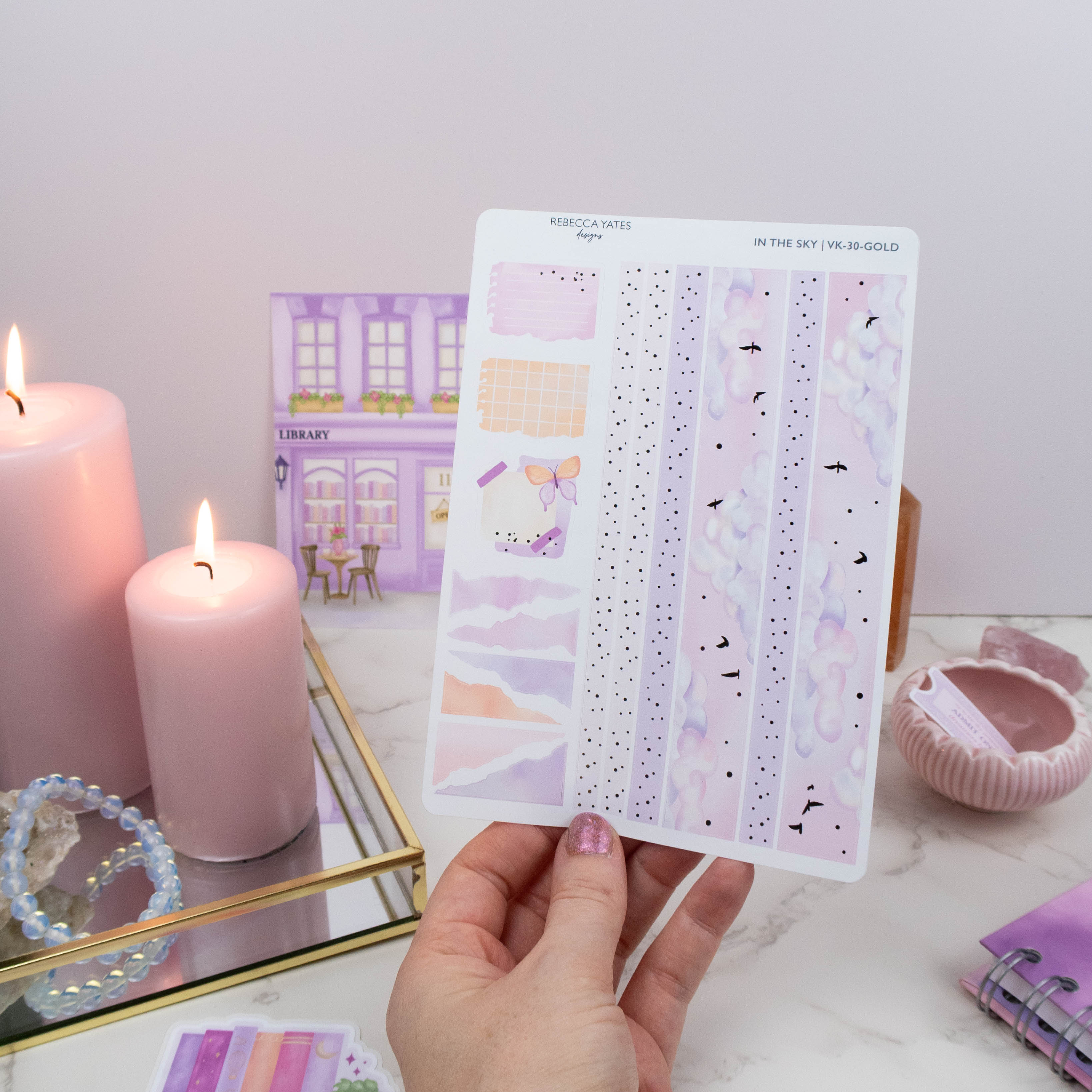 IN THE SKY - VERTICAL PLANNER WEEKLY KIT - Rebecca Yates