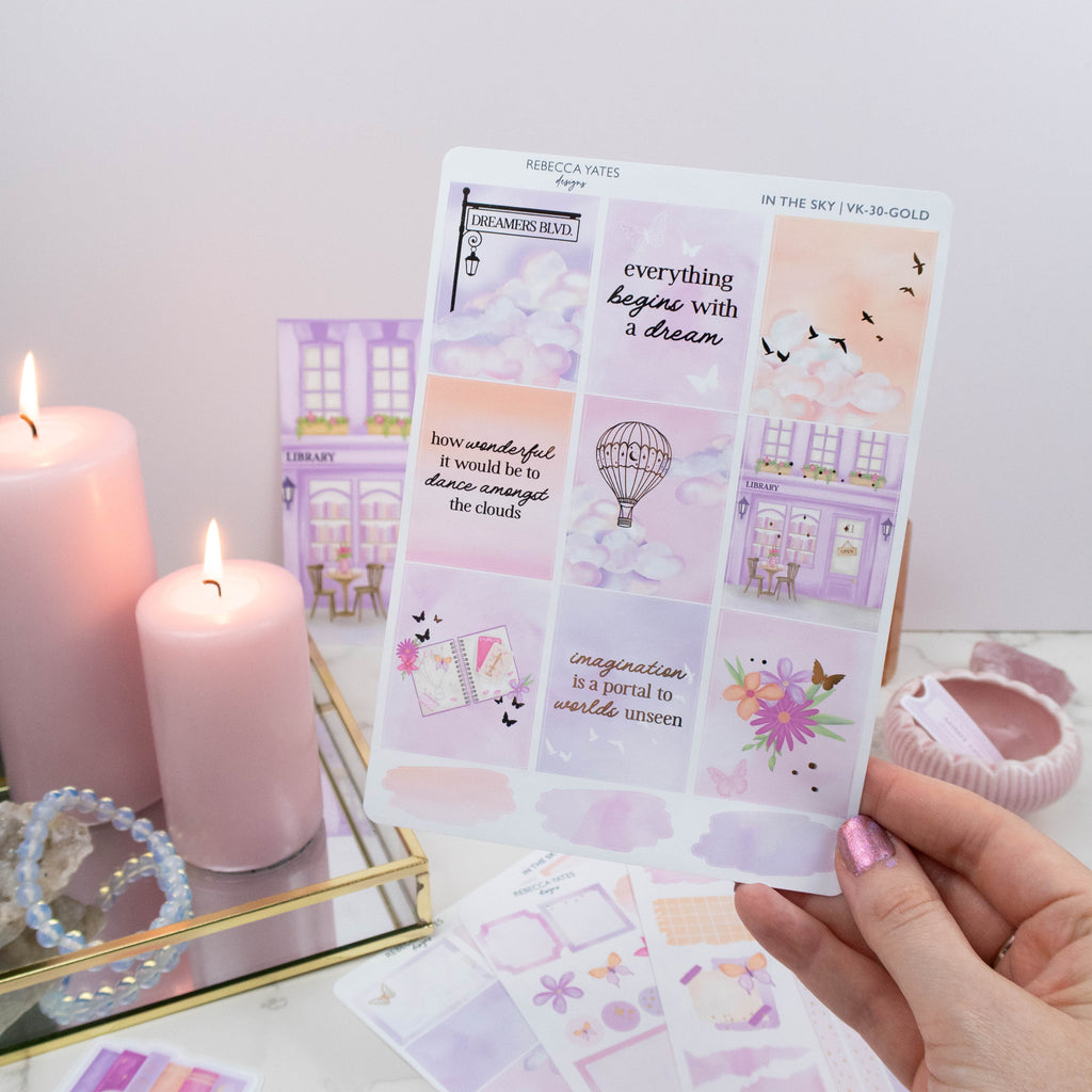 IN THE SKY - VERTICAL PLANNER WEEKLY KIT - Rebecca Yates
