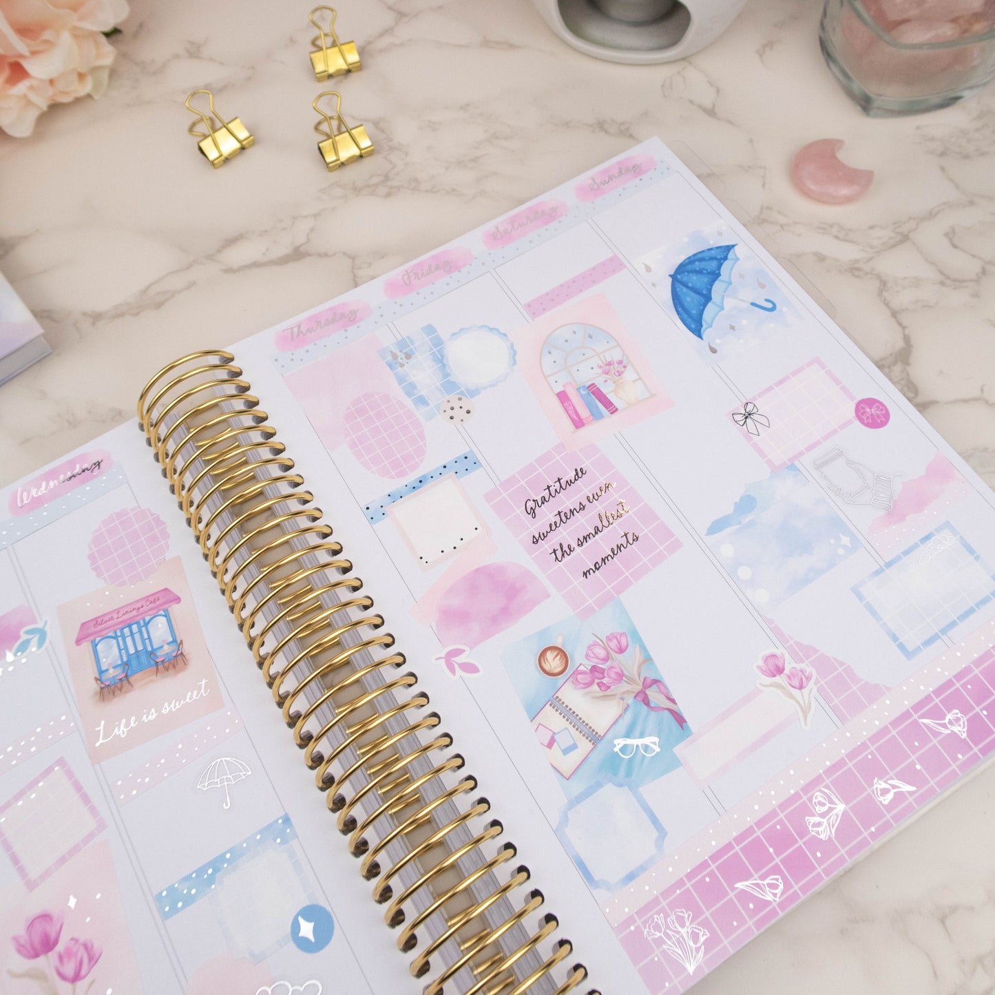 SILVER LININGS - VERTICAL PLANNER WEEKLY KIT