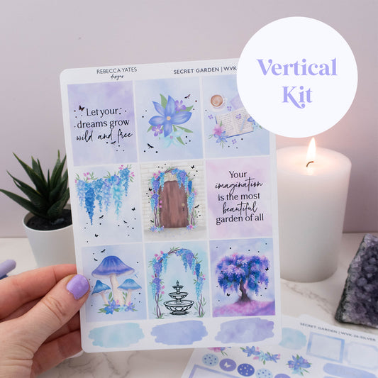 SECRET GARDEN - VERTICAL PLANNER WEEKLY KIT