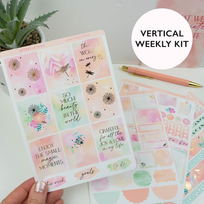 APPRECIATION - VERTICAL PLANNER WEEKLY KIT