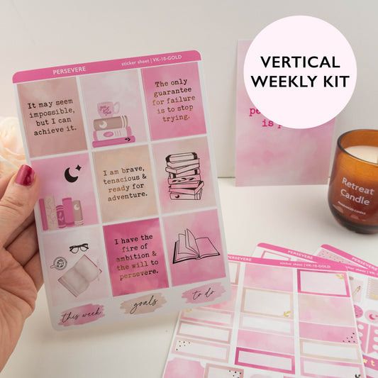 PERSEVERE - VERTICAL PLANNER WEEKLY KIT