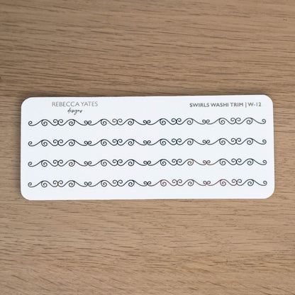 Swirls Washi Trim - W-12