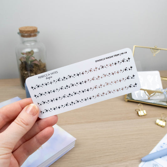 SPARKLES WASHI TRIM - FOILED PLANNER STICKERS