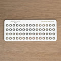 MINI SUN WASHI TRIM - FOILED PLANNER STICKERS - W-31