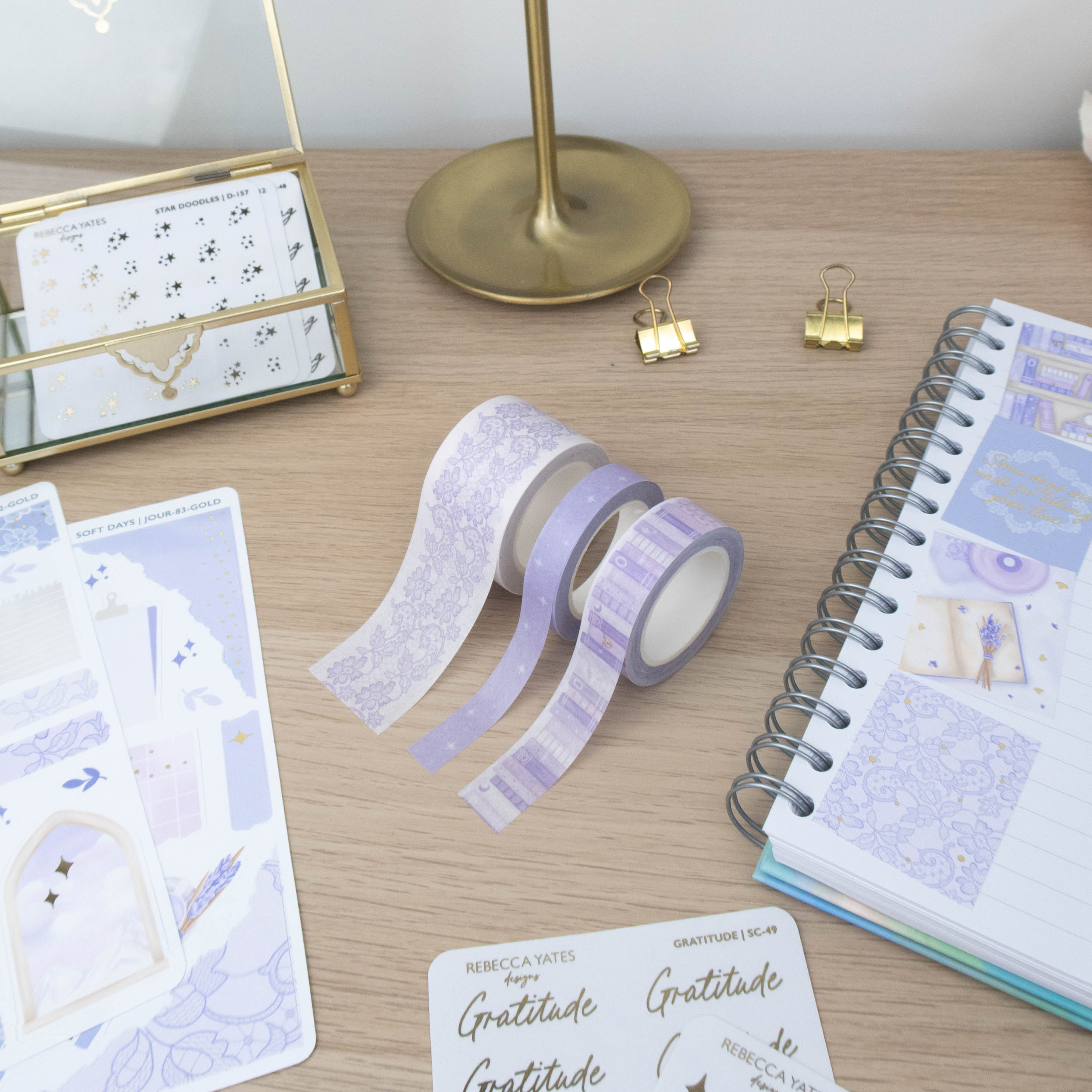 SOFT DAYS WASHI TAPE SET - Rebecca Yates