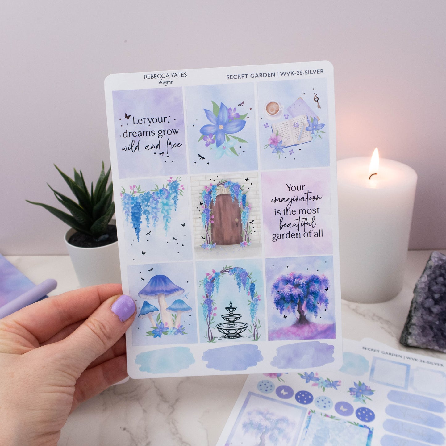 SECRET GARDEN - VERTICAL PLANNER WEEKLY KIT