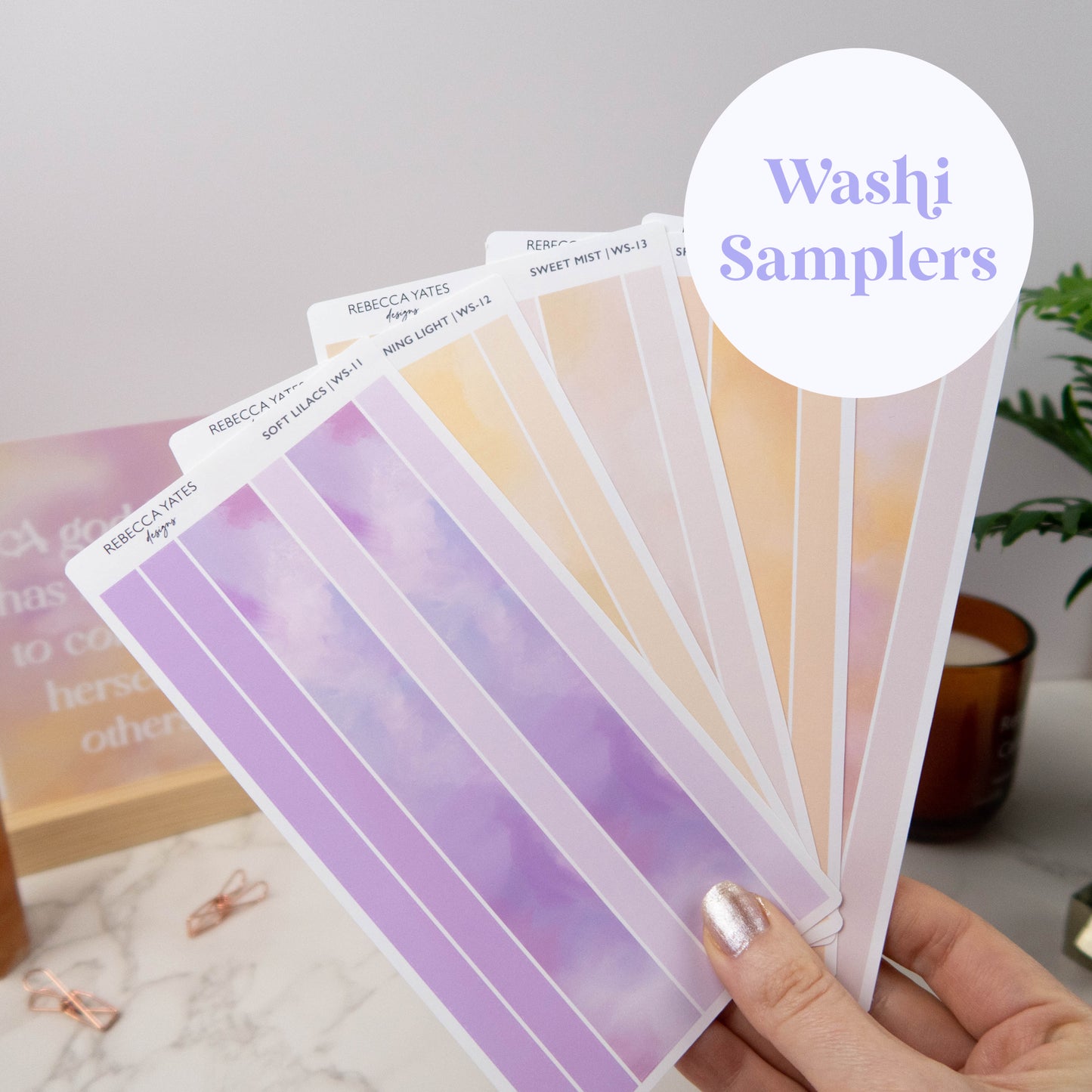 UNIQUE WASHI SAMPLERS - STICKER SHEET