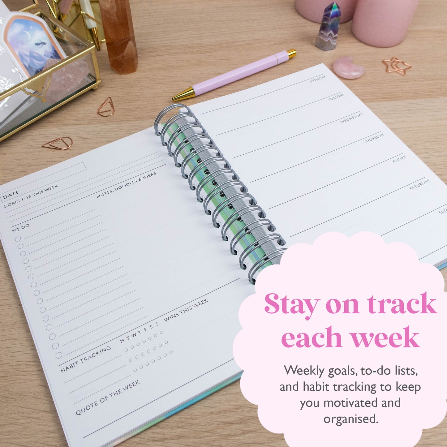 COFFEE, PLAN, DO - PERSONALISED PLANNER - Rebecca Yates