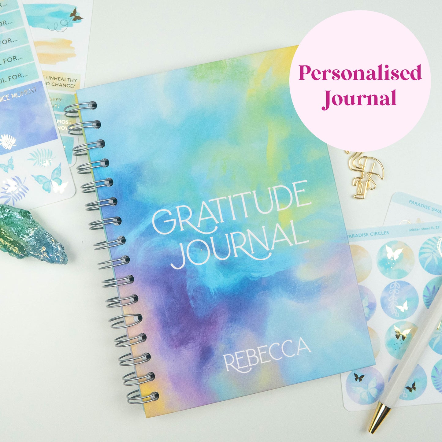 PERSONALISED GRATITUDE JOURNAL