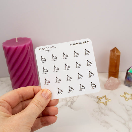 HOOVERING - FOILED ICON PLANNER STICKERS