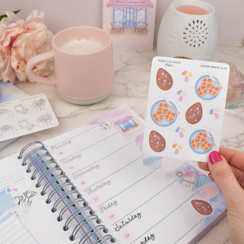 EASTER TREATS - PLANNER STICKER SHEET - Rebecca Yates