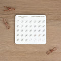 SPARKLY NUMBERS - FOILED PLANNER STICKERS - Rebecca Yates