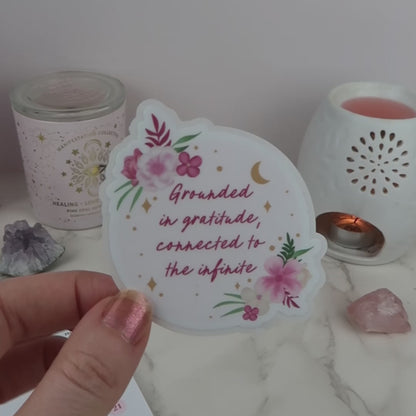 GROUNDED IN GRATITUDE  - SINGLE STICKER