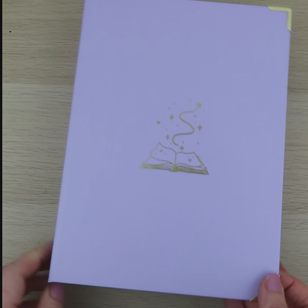 LAVENDER STICKER STORAGE BINDER
